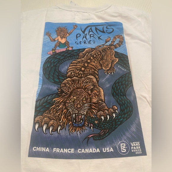 Vans Park Series Tiger Short Sleeve Baby Tee T-Shirt - Picture 5 of 9